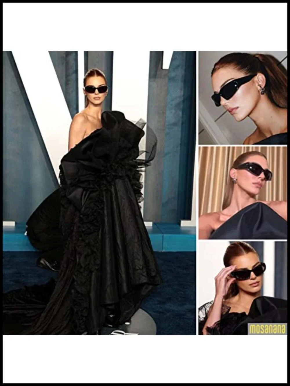 Y2K Wrap Around Polarized Sunglasses for Women HD UV Protection Trendy Retro